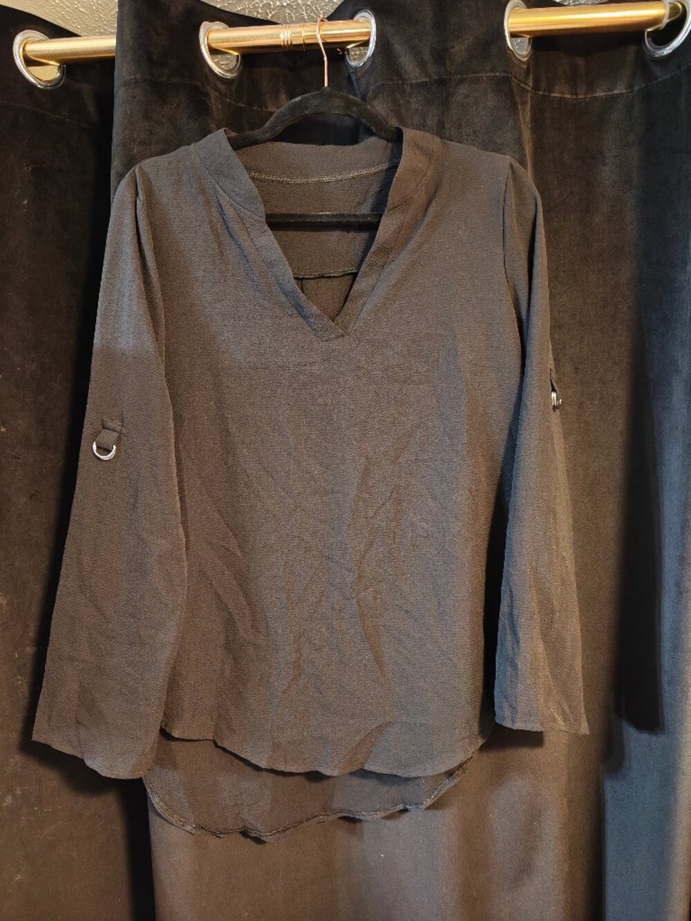 Black Shirt with Arm D-rings - Size M